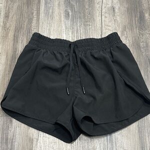90 Degree By Reflex Black Girls' Athletic Drawstring Shorts